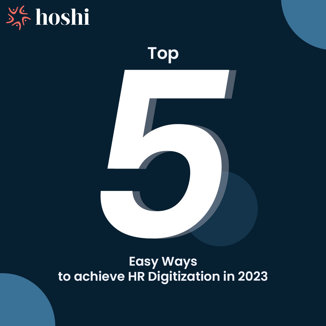 Top 5 Easy Ways to Achieve HR Digitization in 2023